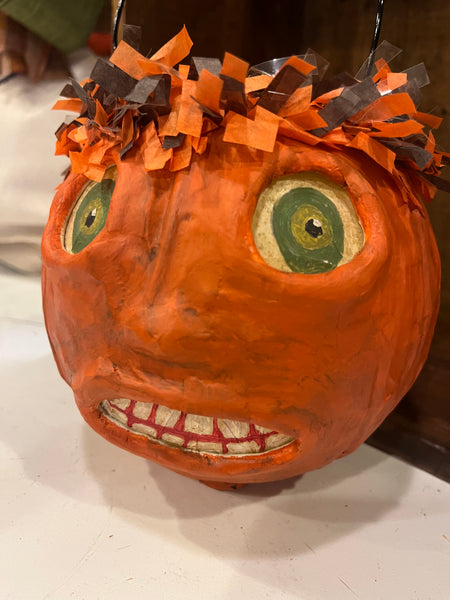 Handmade Papier-Mâché Bucket Lanterns