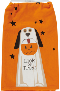 "Lick or Treat" Tea Towel