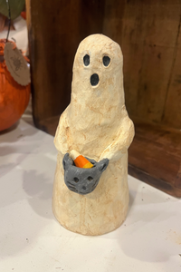 Handmade Papier-Mâché Ghost