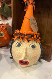 Handmade Papier-Mâché Witch